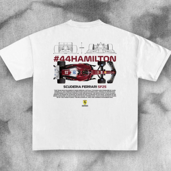 Playera Diseño Blanco Hamilton